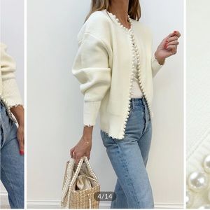 COPY - White pearl sweater from Commense